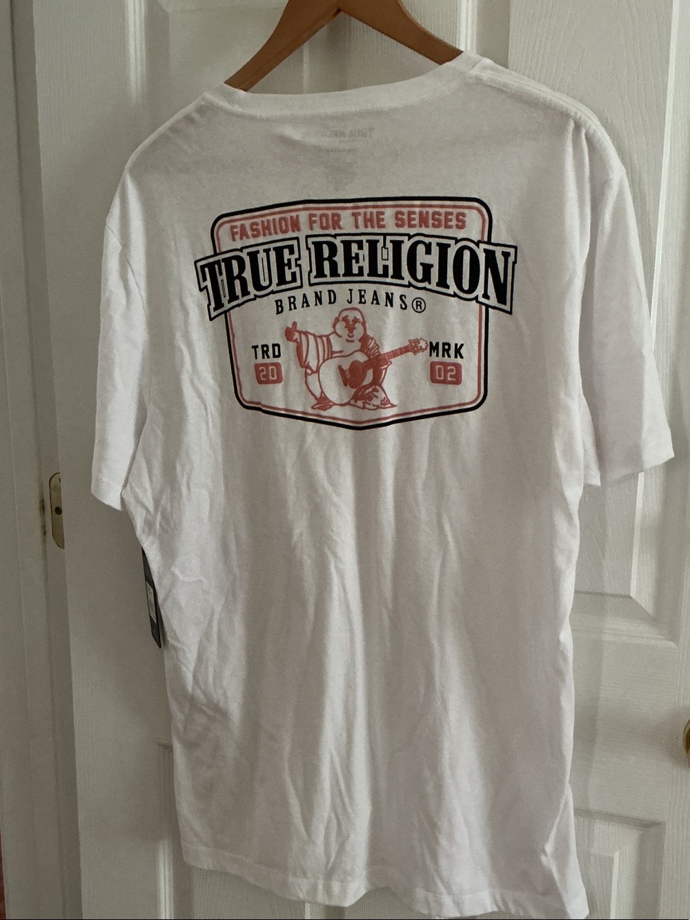 True Religion White Short-Sleeve Graphic Back Tee